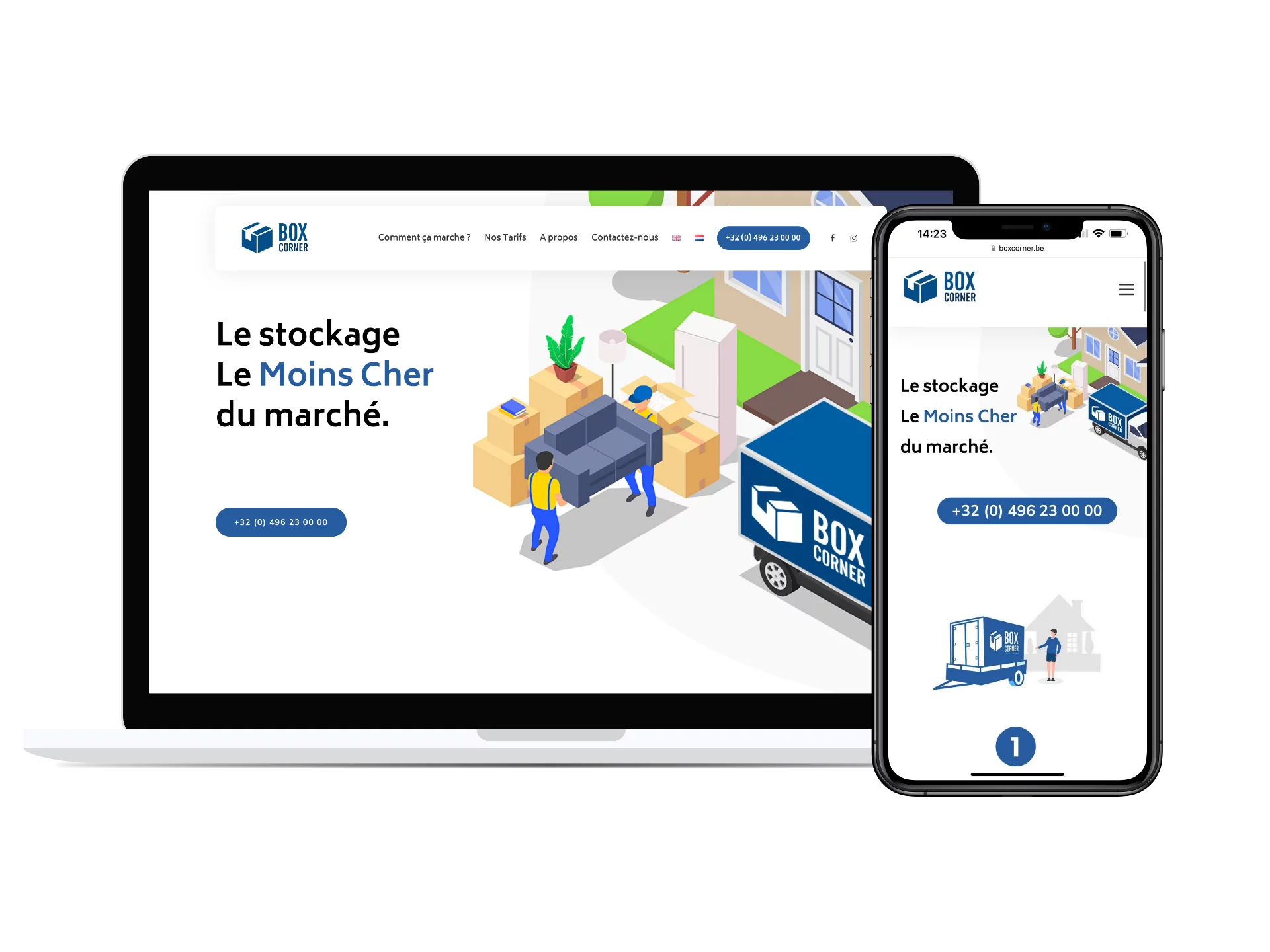 Storage company website relooking